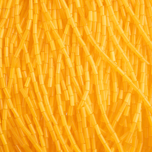 N°2 (4mm) Bugle satin - Preciosa® CZECH Glass Beads / Ø=0.7mm