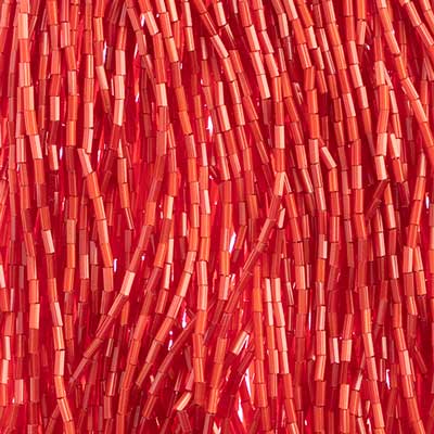 N°2 (4mm) Bugle satin - Preciosa® CZECH Glass Beads / Ø=0.7mm