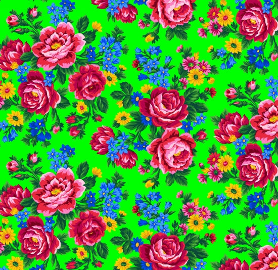 Kokum Scarf 677 Lime 100% Cotton Designer - Main Image