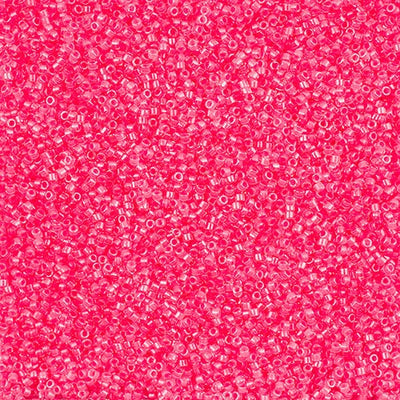 Miyuki Delica 11/0 - DB2035 - Hot Pink Luminous Neon Color-Lined