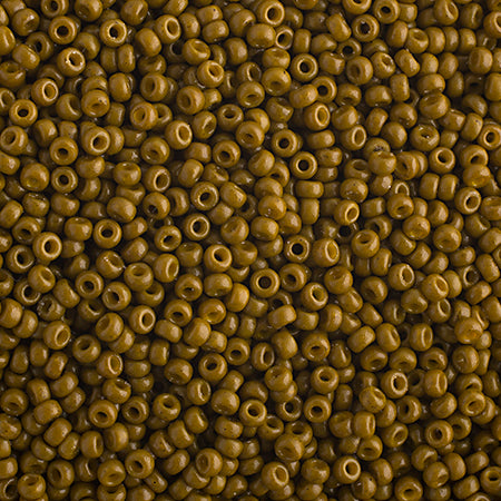 Miyuki Seed Beads 11/0 - SB4491 Opaque Duracoat Dyed Olive