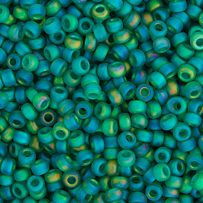 Miyuki Seed Beads 11/0 - SB0132FR Emerald Transparent AB Matte
