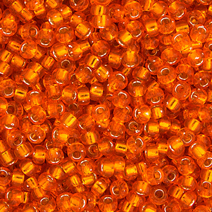 Miyuki Seed Beads 15/0 - SB0008 Orange Silver Lined