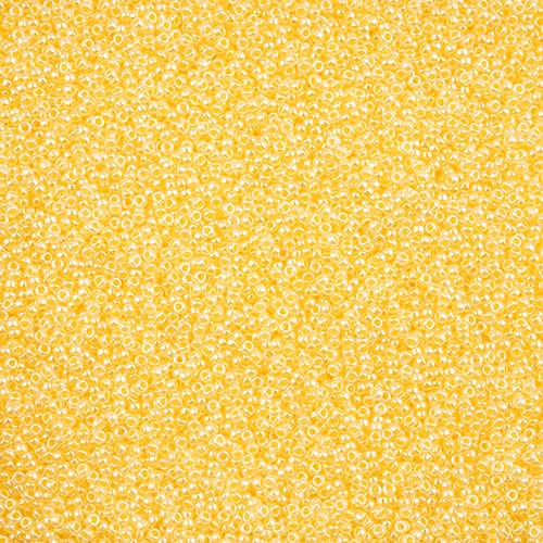 Miyuki Seed Beads 15/0 - SB0516 Alabaster Crystal Yellow Ceylon Lined-Dyed
