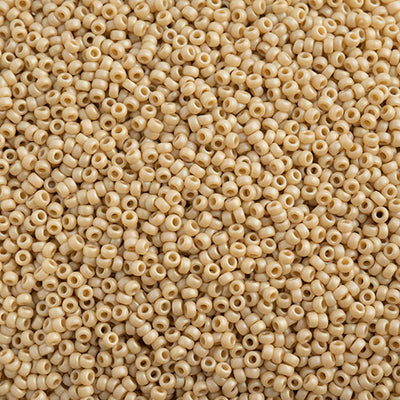 Miyuki Seed Beads 15/0 - SB4691 Opaque Frosted Glazed Rainbow Pearl Matte AB