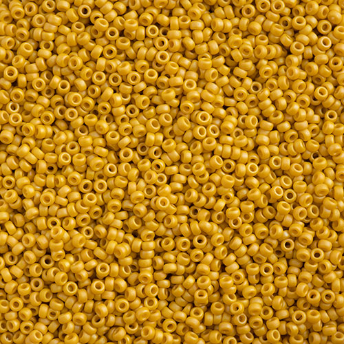 Miyuki Seed Beads 15/0 - SB4692 Opaque Frosted Glazed Rainbow Yellow Matte AB