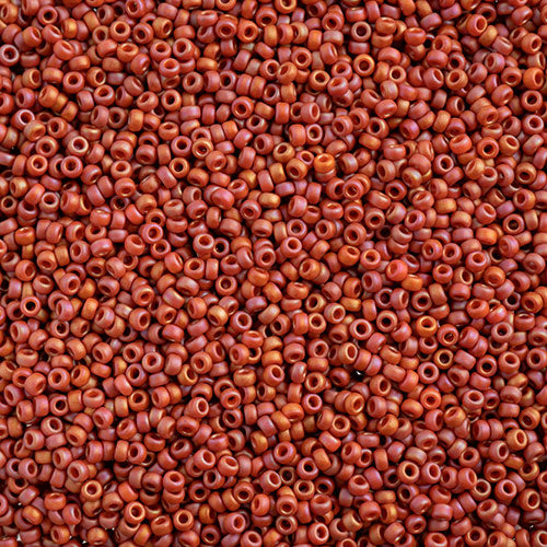 Miyuki Seed Beads 15/0 - SB4695 Opaque Frosted Glazed Rainbow Pink Fuchsia Matte AB