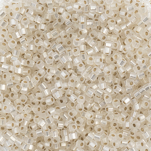 Miyuki Square Beads 1,8 mm - SQB0001F Crystal Matte Silver lined