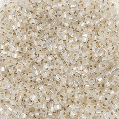 Miyuki Square Beads 1,8 mm - SQB0001F Crystal Matte Silver lined