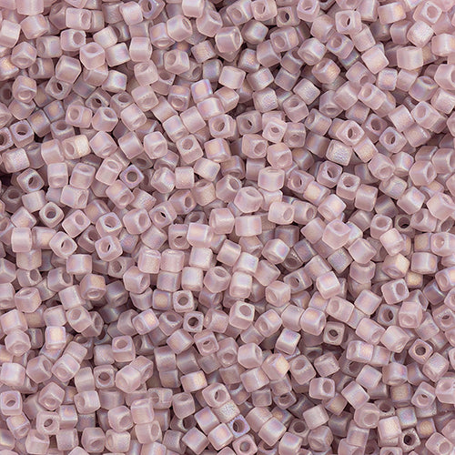 Miyuki Square Beads 1,8 mm - SQB0142FR Transparent Smoky Amethyst AB Matte