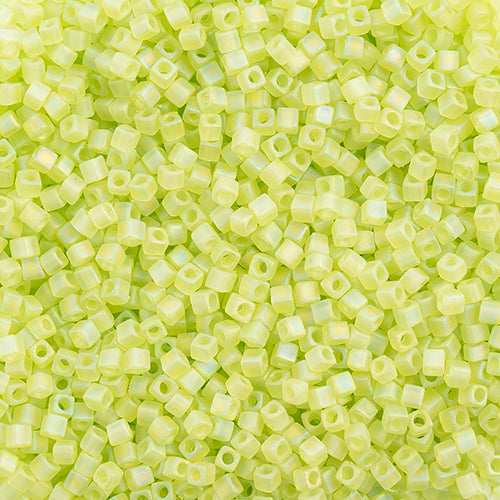 Miyuki Square Beads 1,8 mm - SQB0143FR Transparent Chartreuse AB Matte