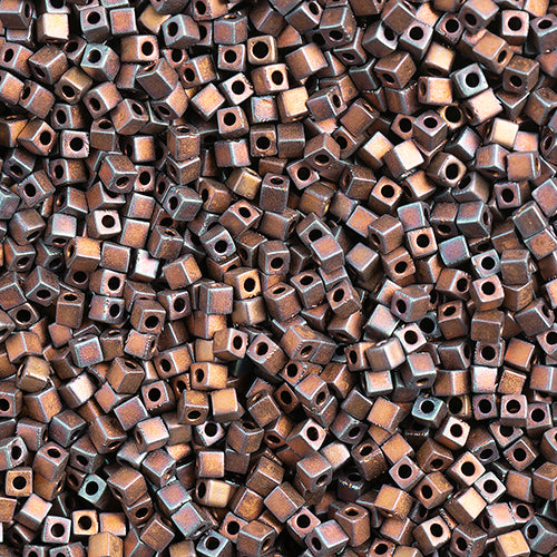 Miyuki Square Beads 1,8 mm - SQB2005 Opaque Matte Metallic Dark Raspberry Iris