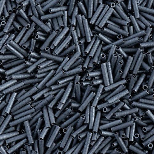 Miyuki Bugle Slender No.2 (6mm) - SLB2001 Opaque Blue/Grey Matte