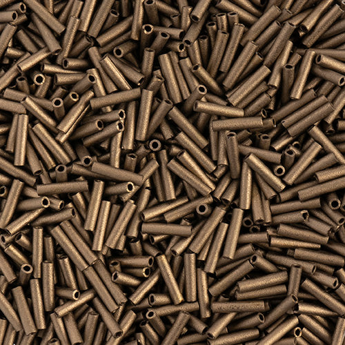 Miyuki Bugle Slender No.2 (6mm) - SLB2006 Opaque Bronze Matte Metallic
