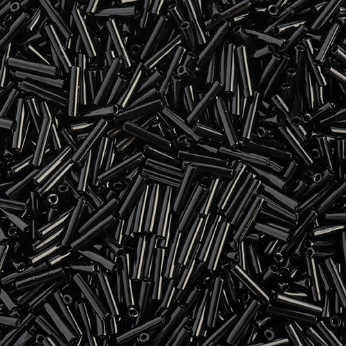 Miyuki Bugle Slender No.2 (6mm) - SLB0401 Opaque Black