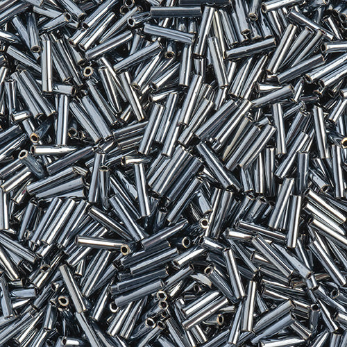 Miyuki Bugle Slender No.2 (6mm) - SLB0464 Opaque Light Gunmetal