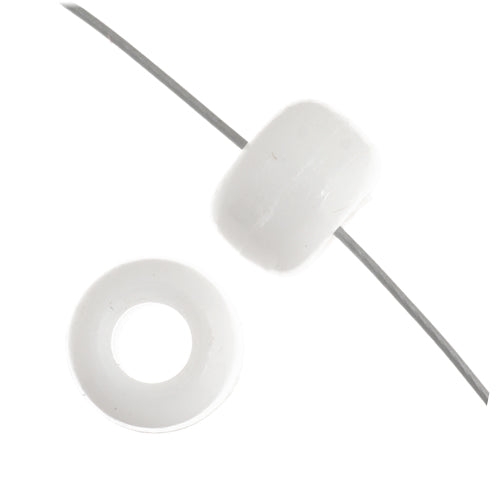 9mm - Plastic Crow Beads Opaque (1000pcs)