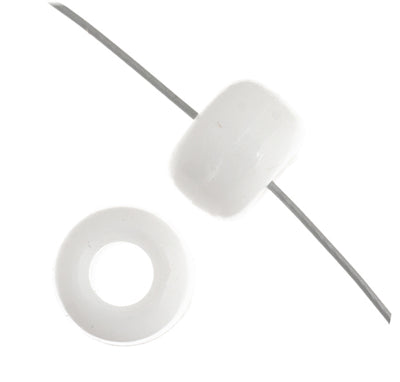 9mm - Plastic Crow Beads Opaque (1000pcs)