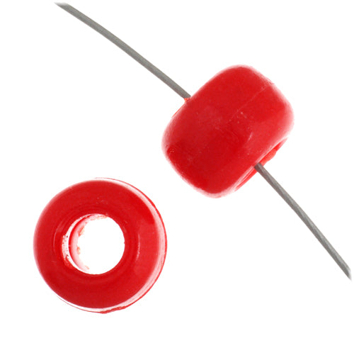 9mm - Plastic Crow Beads Opaque (1000pcs)