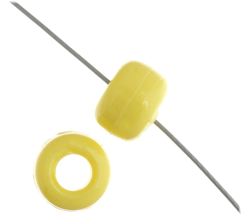 9mm - Plastic Crow Beads Opaque (1000pcs)