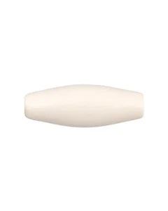 100 pcs - Acrylic Hairbone Pipe - Natural White