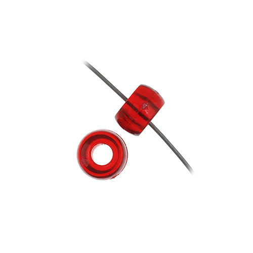 6mm - Plastic Mini Crow Beads Transparent (1000 un)