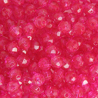 6mm - Facetted Acrylic Bead • 1000pcs