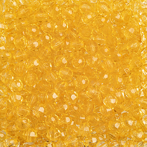 6mm - Facetted Acrylic Bead • 1000pcs