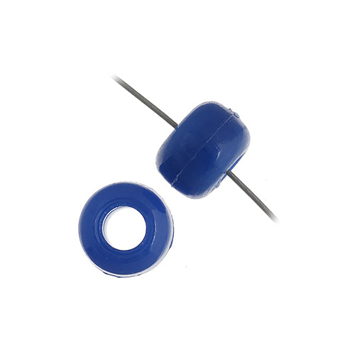 9mm - Plastic Crow Beads Opaque (1000pcs)