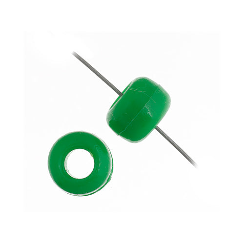 9mm - Plastic Crow Beads Opaque (1000pcs)