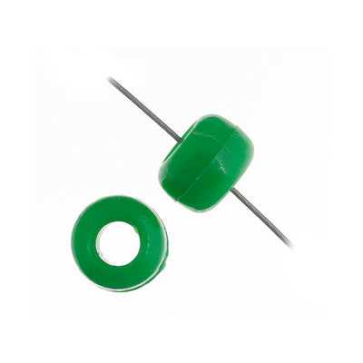 9mm - Plastic Crow Beads Opaque (1000pcs)