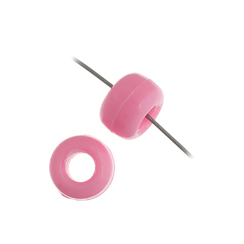 9mm - Plastic Crow Beads Opaque (1000pcs)