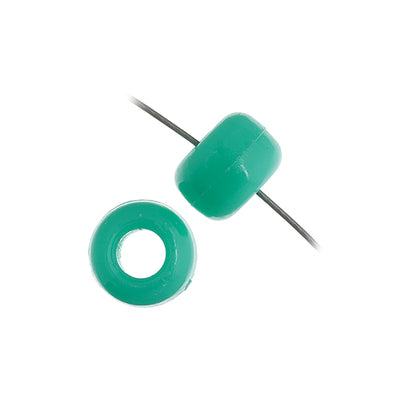 9mm - Plastic Crow Beads Opaque (1000pcs)
