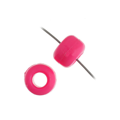 9mm - Plastic Crow Beads Opaque (1000pcs)
