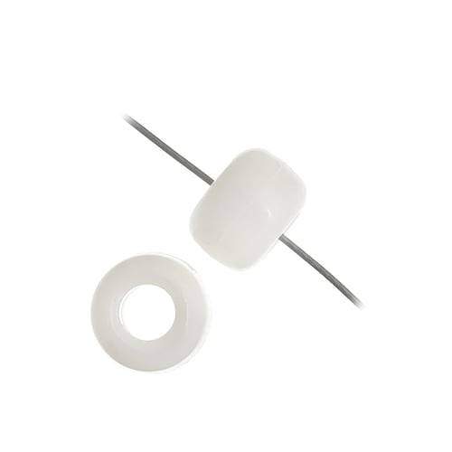 9mm - Plastic Crow Beads Opaque (1000pcs)