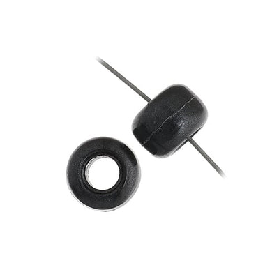 9mm - Plastic Crow Beads Opaque (1000pcs)