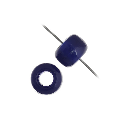 9mm - Plastic Crow Beads Opaque (1000pcs)