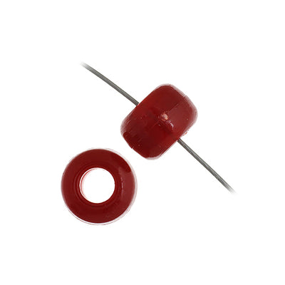 9mm - Plastic Crow Beads Opaque (1000pcs)