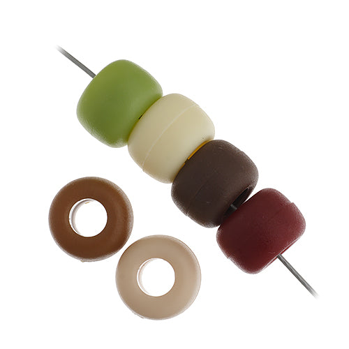 9mm - Plastic Crow Beads Opaque (1000pcs)