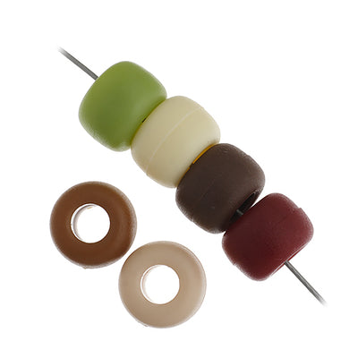 9mm - Plastic Crow Beads Opaque (1000pcs)