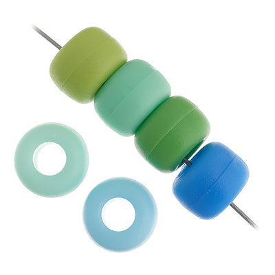 9mm - Plastic Crow Beads Opaque (1000pcs)