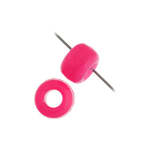 9mm - Plastic Crow Beads Opaque (1000pcs)
