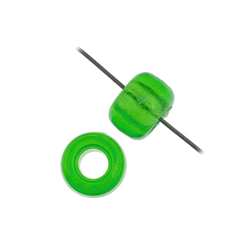 9mm - Plastic Crow Beads Transparent (1000 un)