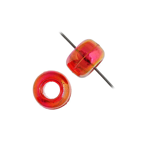 9mm - Plastic Crow Beads Transparent (1000 un)