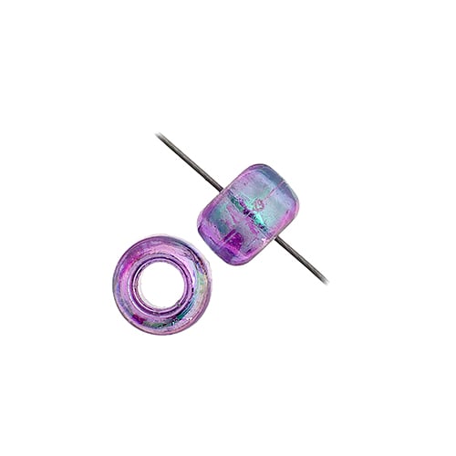 9mm - Plastic Crow Beads Transparent (1000 un)
