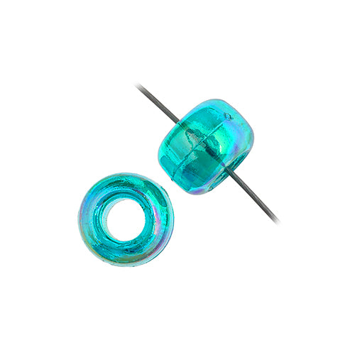 9mm - Plastic Crow Beads Transparent (1000 un)