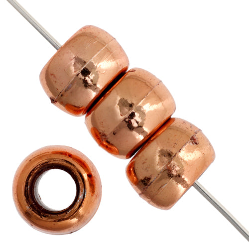 9mm - Metallic Plastic Crow Beads