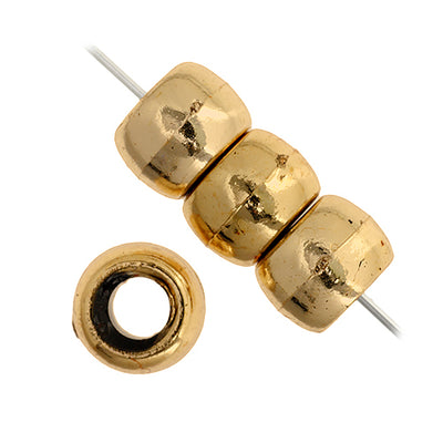 9mm - Metallic Plastic Crow Beads