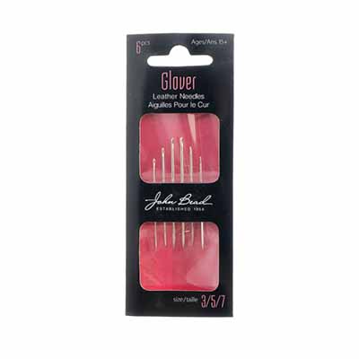 6 pcs - Aiguilles à cuir · Tailles assortis N°3 N°5 N°7