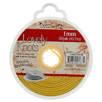 1 mm - Chinese knotted nylon cord - Various colors · 50 vg